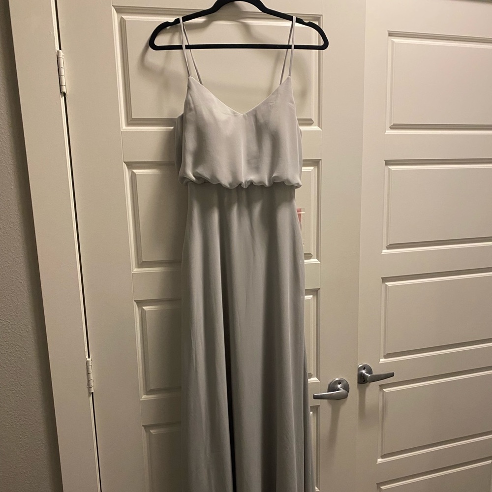 LIGHT GREY LONG DRESS
